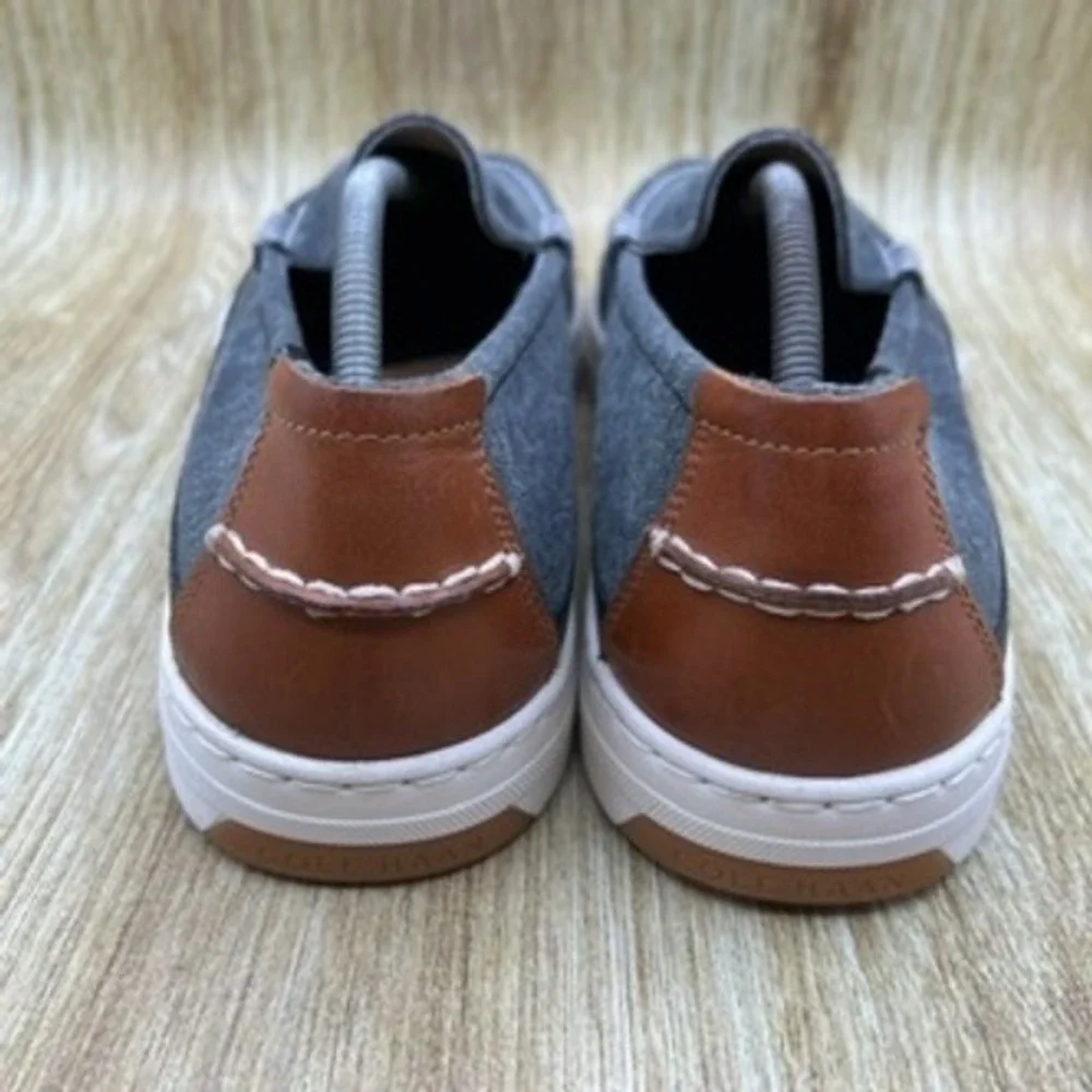 Cole Haan Cloudfeel‎ Weekender Loafer Men's Size 11.5 Gray Canvas Shoes C32223